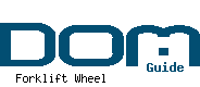 DOM Guide Forklift Wheel in Cosmópolis/SP - Brazil